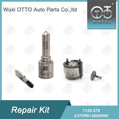 7135-579 Delphi Injector Repair Kit with L375PRD Nozzle and 28264094 Control Valve for Diesel Engines