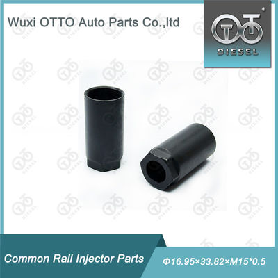 قطعات یدکی انژکتور ریل سوخت مشترک دیزل از جنس فولاد تندبر، مهره نازل، اندازه Φ16.95×33.82×M15*0.5